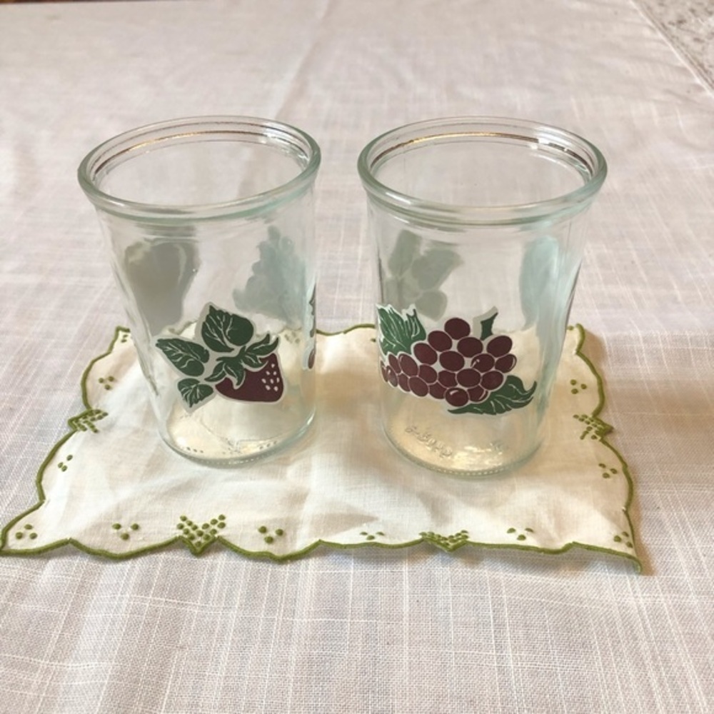 Vintage Pair of Bama Jelly Jars
